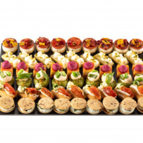 Caterer- Snacking on your booth  Platter of 50 cold savory bites (tapas spirit)