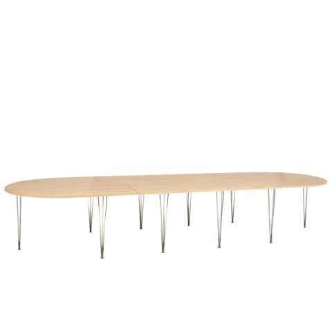 Tables FR-Table CONFERENCE OVALEX3 Pieds fils