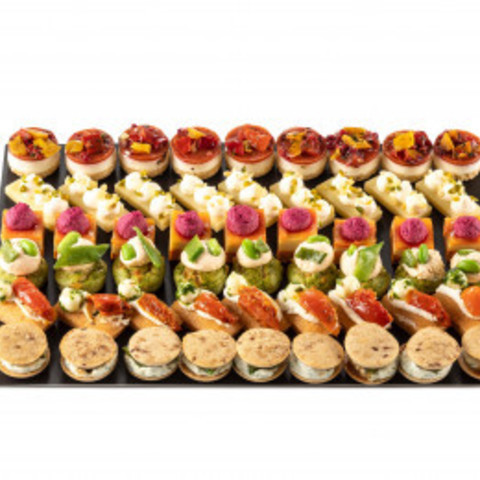 Caterer- Snacking on your booth  Tray of 30 assorted savory pieces