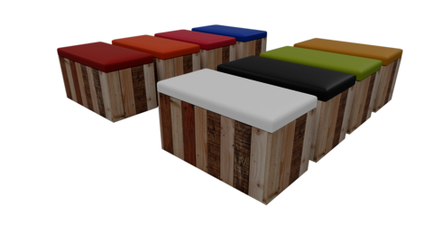 Seats FR-Pouf TEMPOS rectangulaire