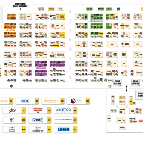 Ma communication Votre logo sur le plan de l'exposition